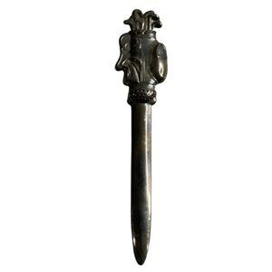 Vintage Pewter Golf Bag Clubs Letter Opener
